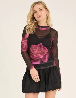A-View Silke Bluse - Print