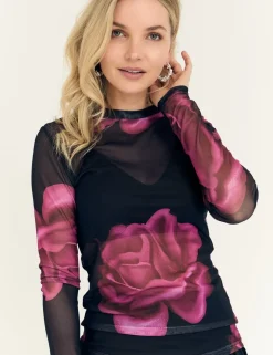 A-View Silke Bluse - Print