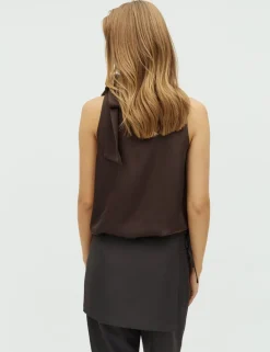 D'ahrling Deda Satin Top - Mørkebrun