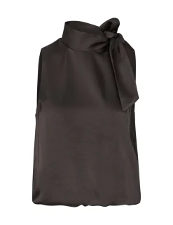 D'ahrling Deda Satin Top - Mørkebrun