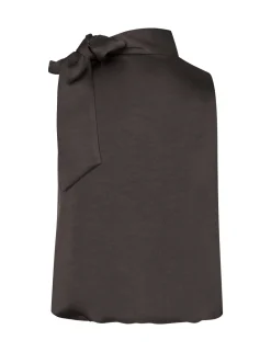 D'ahrling Deda Satin Top - Mørkebrun