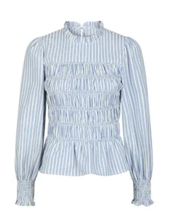 D'ahrling Dossa Stripe Smock Bluse - Stribet