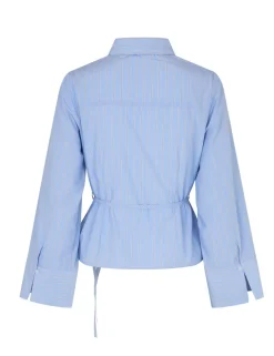 D'ahrling Flarida Rose Stripe Skjorte - Lyseblå