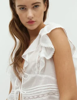 D'ahrling Petali S Voile Top - Hvid
