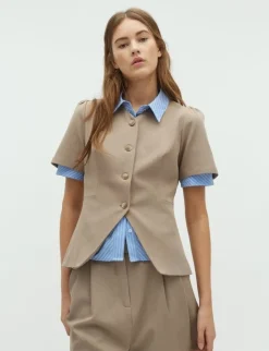 D'ahrling Sules Structure Bluse - Sand