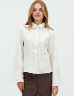 D'ahrling Tosa Pinstripe Skjorte - Hvid