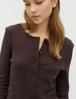 Frakment Orelia-F Cardigan - Brun