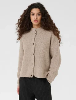 Gestuz AlphaGZ Short Cardigan - Sand