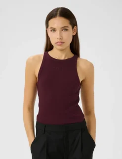 Gestuz GZdrew Rhinestone Logo Tanktop - Bordeaux