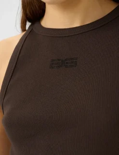 Gestuz GZdrew Rhinestone Logo Tanktop - Brun