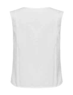 Global Funk Ciana scallop-G Vest - Hvid