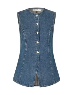 Global Funk Gibella-G Vest - Denim blå