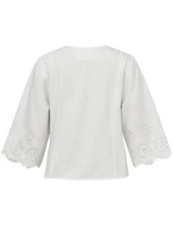 Global Funk Sunany scallop-G Bluse - Hvid