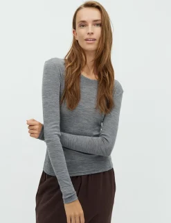 mbyM Christina-M Basic Top - Grå