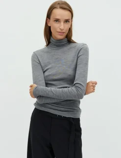 mbyM Ina-M Basic Bluse - Grå