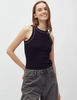 mbyM Jaxson-M Stud Top - Sort