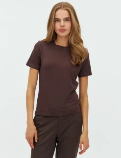 mbyM Julie-M GG T-shirt - Mørkebrun