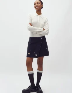 mbyM Keyana-M Denim Nederdel - Sort