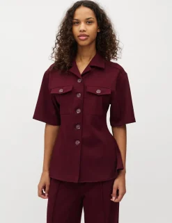 mbyM Peplina-M Bluse - Bordeaux