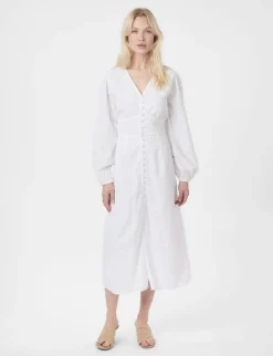 Neo Noir Alto Embroidery Kjole - Hvid