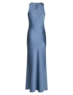 Neo Noir Celinie Heavy Sateen Kjole - Blå