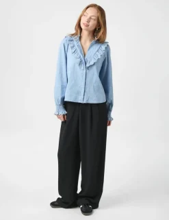 Neo Noir Degas Denim Skjorte - Blå