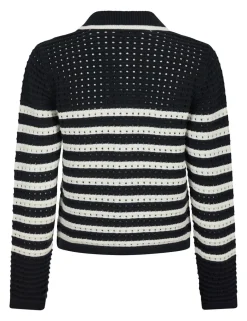 Neo Noir Effie Knit Cardigan - Stribet
