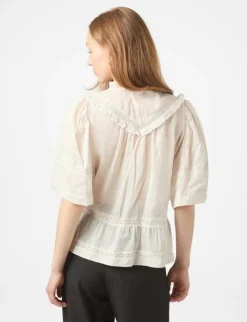 Neo Noir Evienne S Voile Top - Ivory