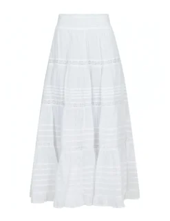 Neo Noir Felicia S Voile Nederdel - Hvid