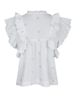 Neo Noir Jayla Embroidery Top - Hvid
