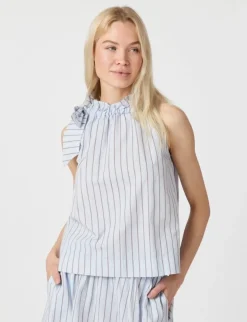Neo Noir Maula Stripe Top - Stribet