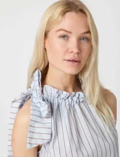 Neo Noir Maula Stripe Top - Stribet