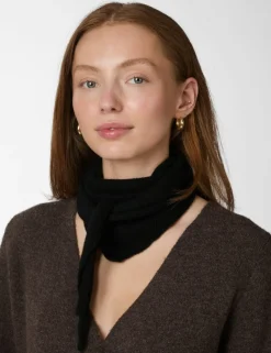 Neo Noir Misty Knit Tørklæde - Sort