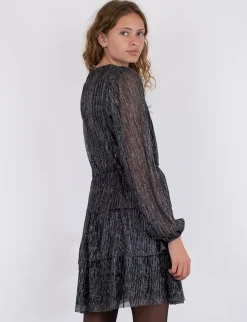 Neo Noir Nene Glitz Kjole - Sølvfarvet