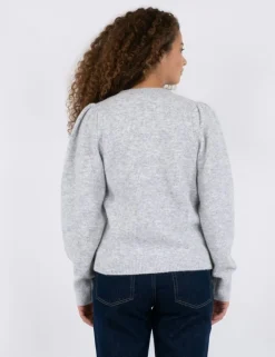 Neo Noir Nuna Strik Cardigan - Grå