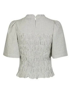 Neo Noir Possini Small Check Bluse - Ternet