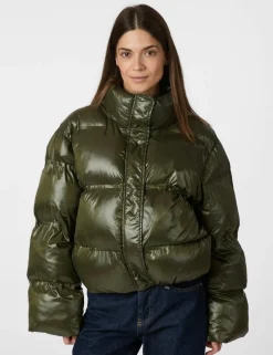 Neo Noir Rhea Shiny Pufferjakke - Army