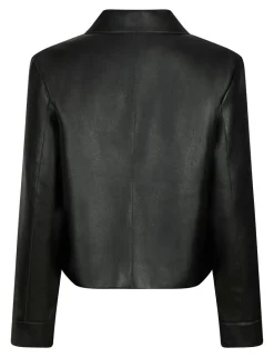 Neo Noir Romana Faux PU Jakke - Sort