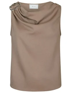 Neo Noir Scotta Dull Sateen Top - Sand