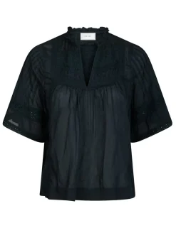 Neo Noir Siama S Voile Bluse - Blå
