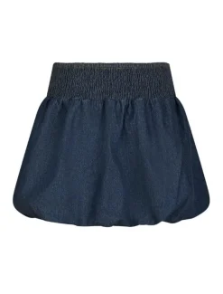 Neo Noir Solar Denim Balloon Nederdel - Denim