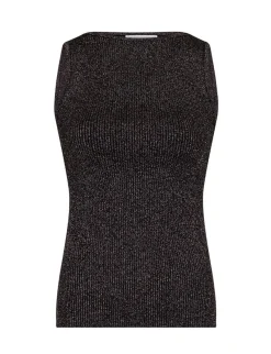 Neo Noir Talia Glitter Knit Top - Sort