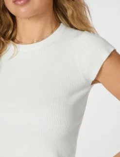 Neo Noir Tirra Knit Tee - Hvid
