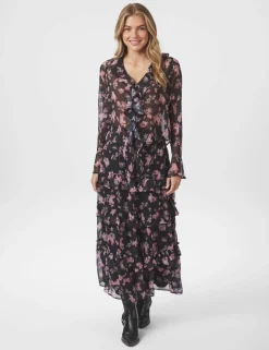 Neo Noir Toddy Marigold Print Nederdel - Print