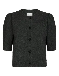 Neo Noir Trudy Deco Strik Cardigan - Grå
