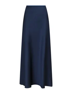 Neo Noir Vicky Heavy Sateen Nederdel - Mørkeblå