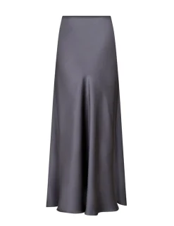 Neo Noir Vicky Heavy Sateen Nederdel - Grå