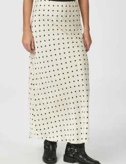 Neo Noir Viso Dot Nederdel - Creme