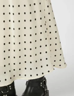 Neo Noir Viso Dot Nederdel - Creme