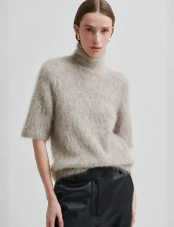 Second Female Karla Knit SS Strik - Grå